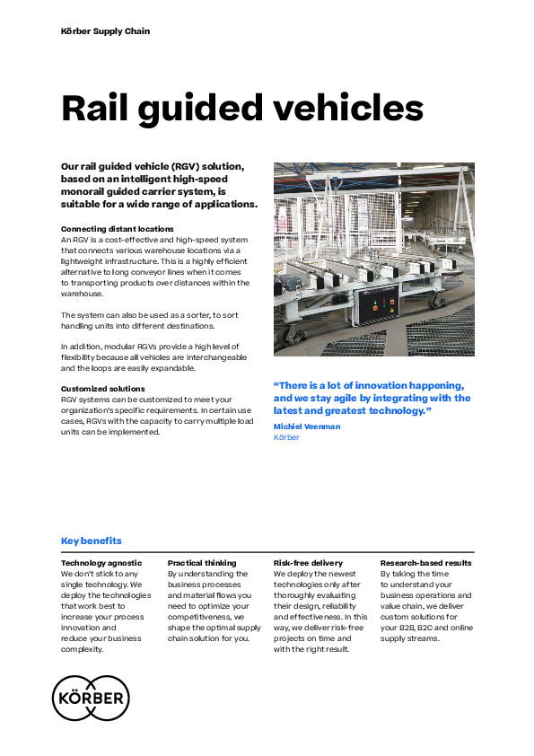 Rail guided vehicles